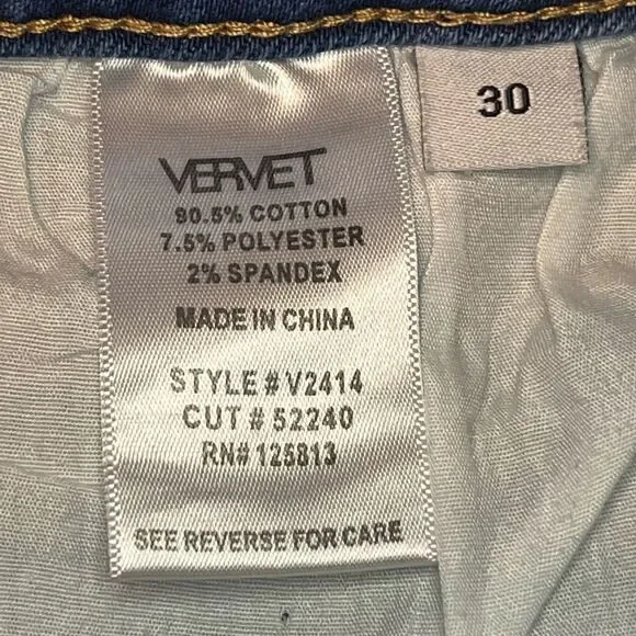 Vervet | Distressed Straight Leg Jeans | Size 30 - Picture 3 of 4